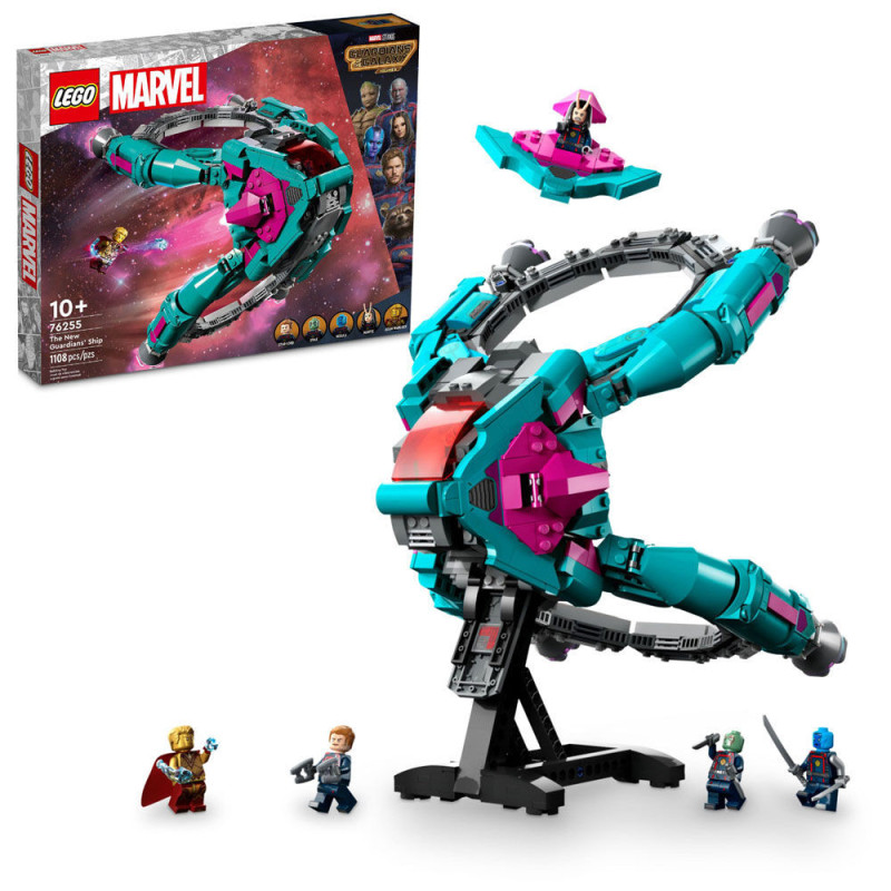 LEGO Marvel Le nouveau vaisseau des Gardiens 76255 Ensemble de jeu de construction (1 108 pièces)