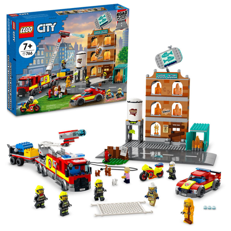 LEGO La brigade de pompiers 60321 Ensemble de construction (766 pièces)