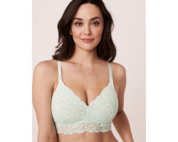 Bralette allaitement en dentelle et résille