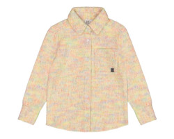 Buttoned felt overshirt -...