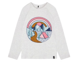 Printed raglan sleeve...