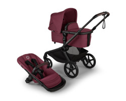 Kangaroo Stroller - Black / Cherry