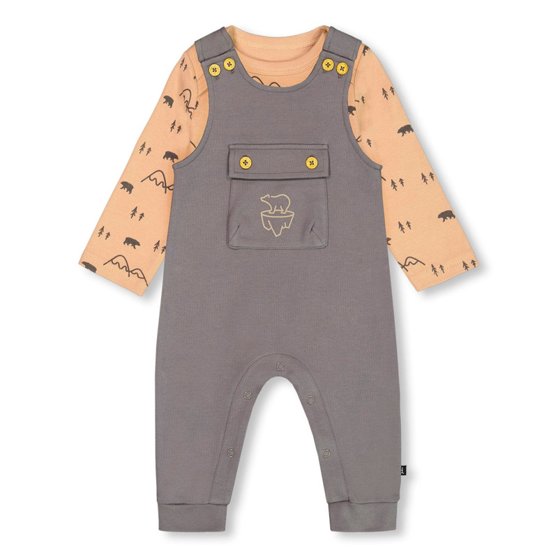 Bear Overalls Set 6-24 months