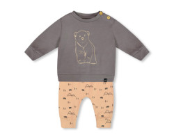 Bear Print Sweatshirt Set 6-24 months