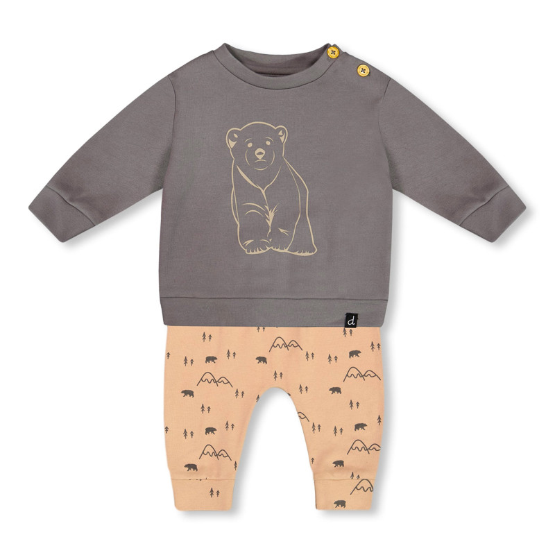 Bear Print Sweatshirt Set 6-24 months