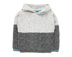 Cool Hooded Knit Sweater,...