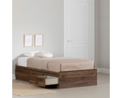 Single Bed - Yodi Natural Walnut