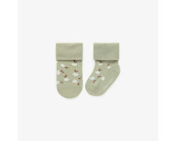 Pale green stretchy socks...