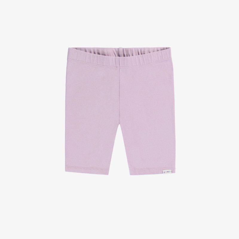 Lilac short legging in soft stretch jersey, child