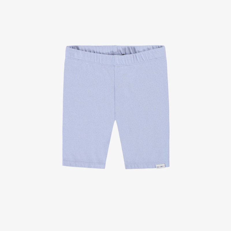 Celestial blue short legging in soft stretch jersey, child