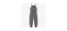 Long gray one-piece with thin straps and feminine details, child