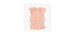 Two-piece peach pyjamas with strawberry and jam all over print in soft polyester, child