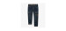 Regular fit pants with cargo pockets in stretch dark blue denim, child