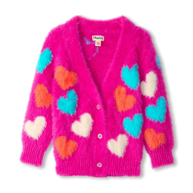 Giant Hearts Cardigan 3-8 years