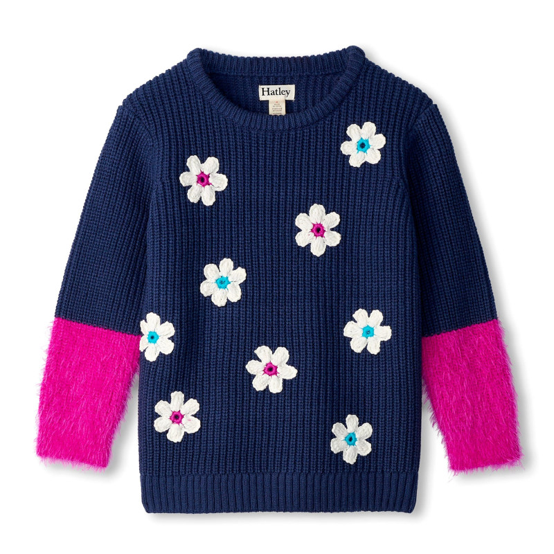 Flower Knit Sweater 3-8 years