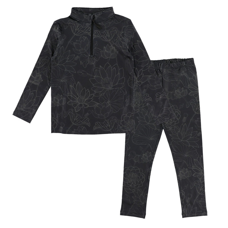 Clément - Vêtements Ensemble Thermal Fleurs  2-14ans