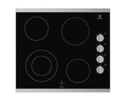 Plaque de cuisson électrique 24 po encastrée, avec 4 brûleurs radiants, acier inoxydable, Electrolux ECCE242CAS