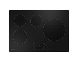 30" Built-In Electric Cooktop, with 4 Radiant Burners, Black, GE Profile™ PHP7030DTBB