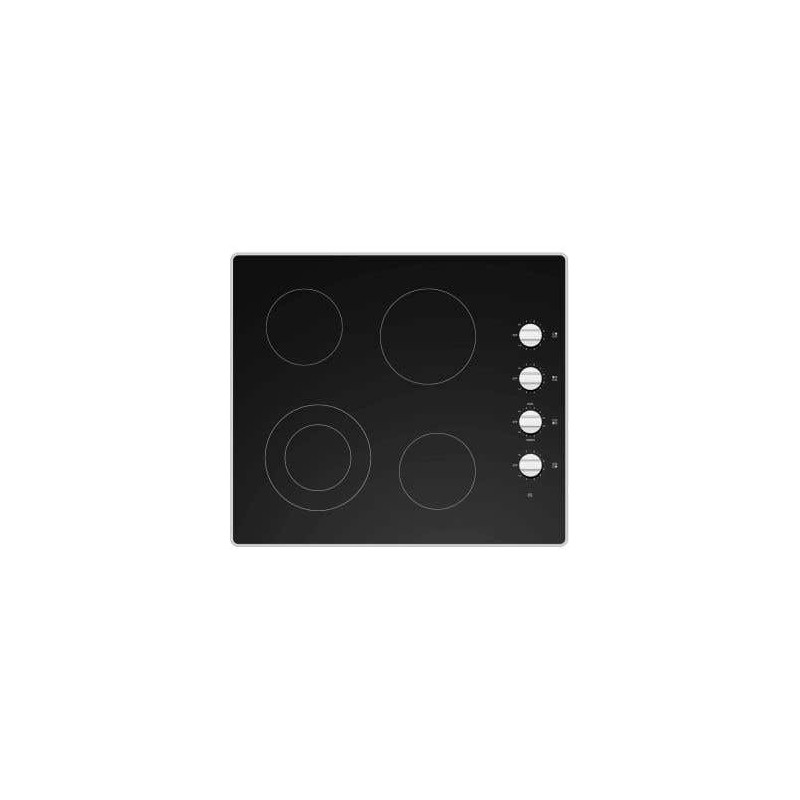 24" Built-in Electric Cooktop, with 4 Radiant Burners, Black, Moffat MCP2024DXBB