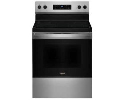 Cuisinière à induction 30 po autoportante, 4 brûleurs, acier inoxydable, Whirlpool YWFES3530RS