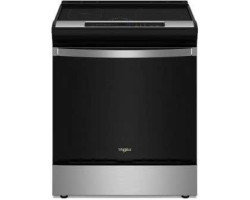 30" Freestanding Induction Range, 4 Burners, Stainless Steel, Whirlpool® WSIS5030RZ