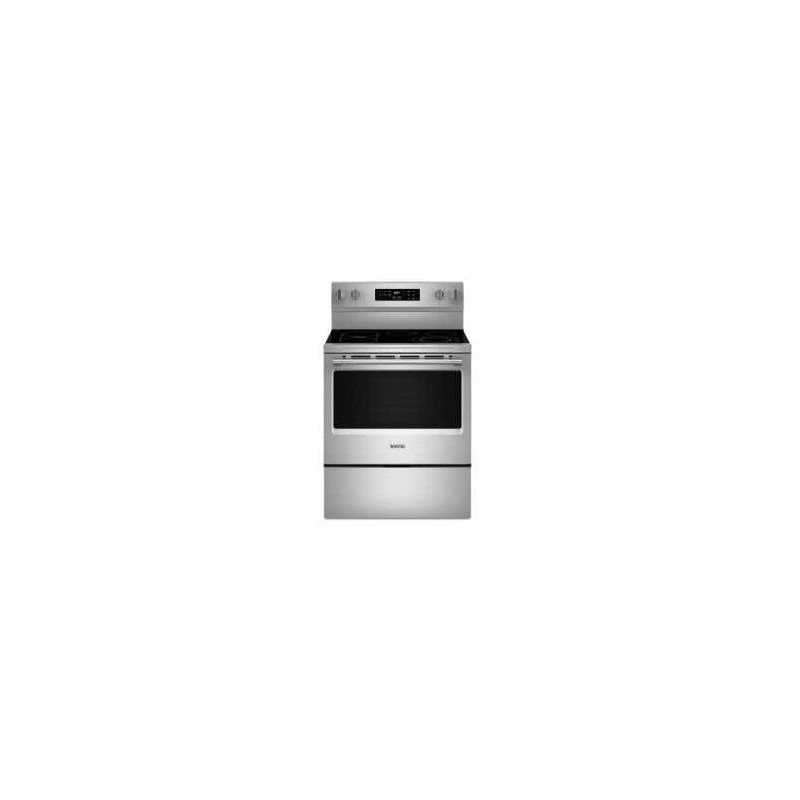 30" Freestanding Electric Range, 5 Radiant Burners, Stainless Steel, Maytag YMFES6030RZ