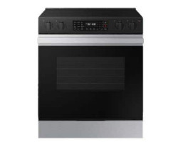 30" Slide-In Electric Range, 5 Radiant Burners, Stainless Steel, Samsung Bespoke Series NSE6DG8300SRAC