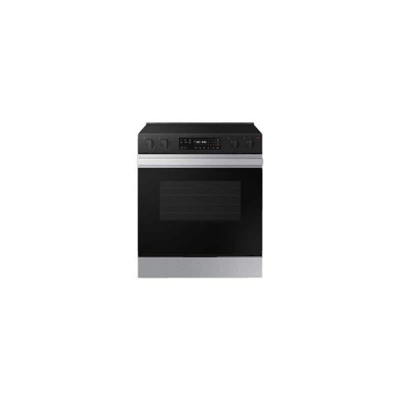 30" Slide-In Electric Range, 5 Radiant Burners, Stainless Steel, Samsung Bespoke Series NSE6DG8100SRAC