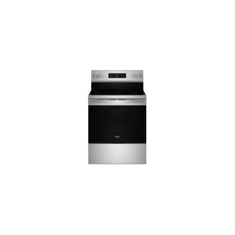 30" Freestanding Electric Range, 5 Radiant Burners, Stainless Steel, Whirlpool® YWFES5030RZ