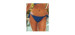 BLEU ROD BEATTIE Bas de bikini noué aux hanches anneaux dorés Ring Master