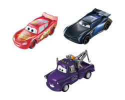 Disney Pixar Cars - Pack de 3 véhicules Color Changers -Lightning McQueen, Mater & Jackson Storm