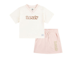 Ensemble T-shirt and Jupe Levis- Rose