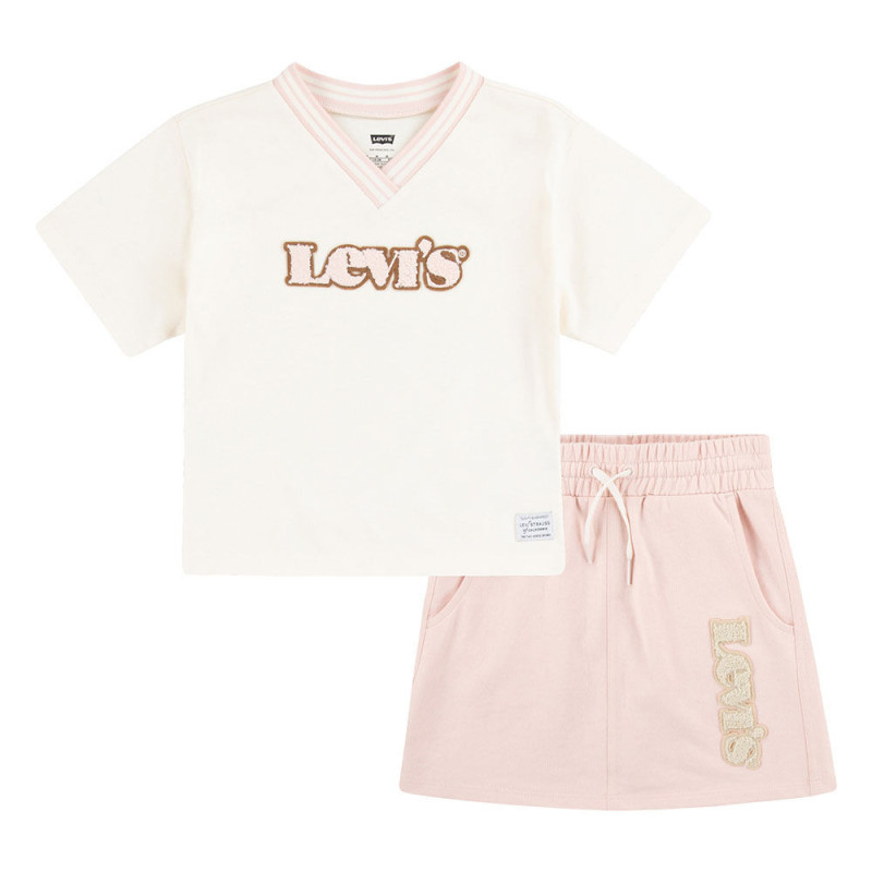 Ensemble T-shirt and Jupe Levis- Rose