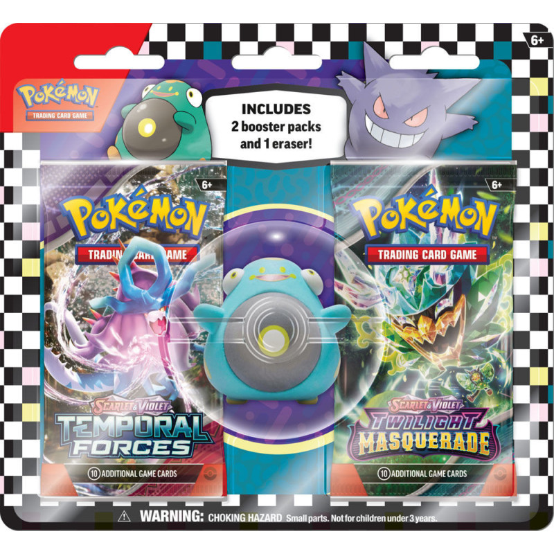 Emballage-coque de gommes Rentrée scolaire Pokémon - Édition anglaise