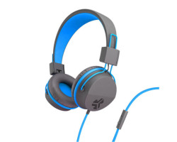 JLab Audio JBuddies Studio Over Ear Écouteurs Pliant Enfants Bleu/Gris