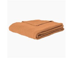 Jeté tricot Caramelo terracotta