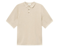 Loch Waffle Knit Polo - Men's