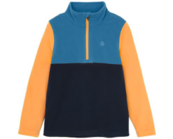 Colorblocked fleece coat - Child