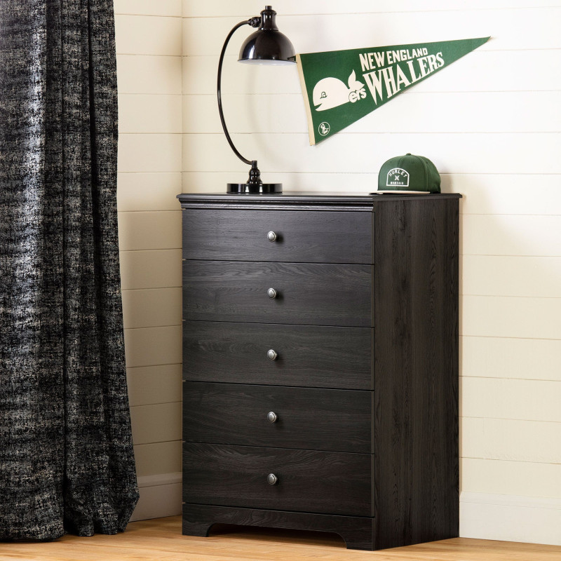 5-drawer chest of drawers - Zach Gray oak