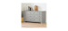 Double Desk 6 Drawers - Vito Light Gray