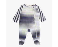 Navy and white striped...