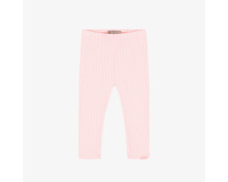 Light pink ribbed knit long...