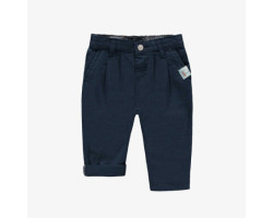 Navy slim fit pants in...