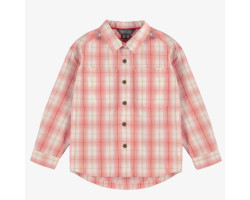 Pink and cream plaid shirt...