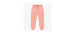 Pink relaxed fit pants in french terry, child