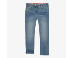 Slim fit pants in stretch denim, light blue, child