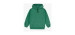 Loose-fitting green hoody in French cotton, adult