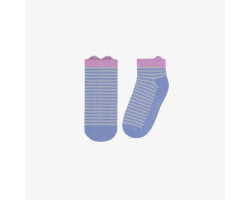 Blue striped short socks, child