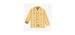 Yellow and cream plaid shirt in brushed twill, child