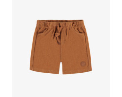 Caramel short with large pockets in terry, child